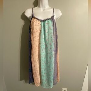 Ces Femme Multicolor Floral Mini Dress Large